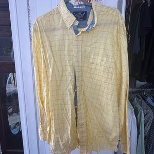 Nautica Yellow Plaid Shirt